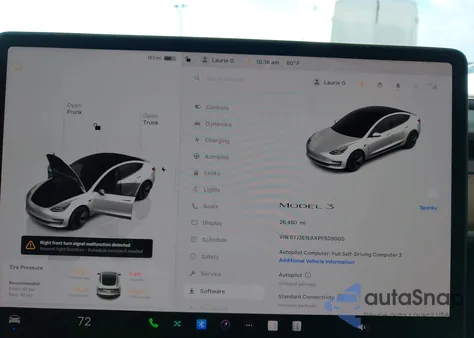 2023 Tesla Model 3 Rear-Wheel Drive from USA, damaged, VIN 5YJ3E1EAXPF509000